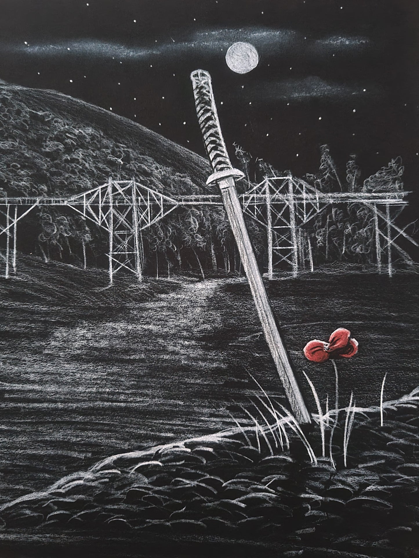 386 Original Polychromo - 'Japan falls'