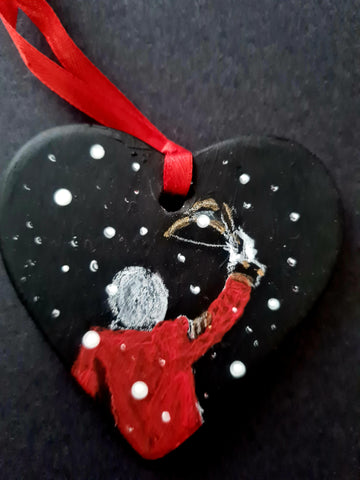 Love Heart Decoration - 'snowy salute'