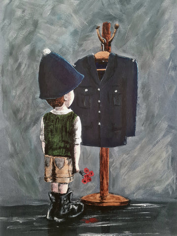 524 Limited Edition Giclée Print - 'Big boots to fill - Police'