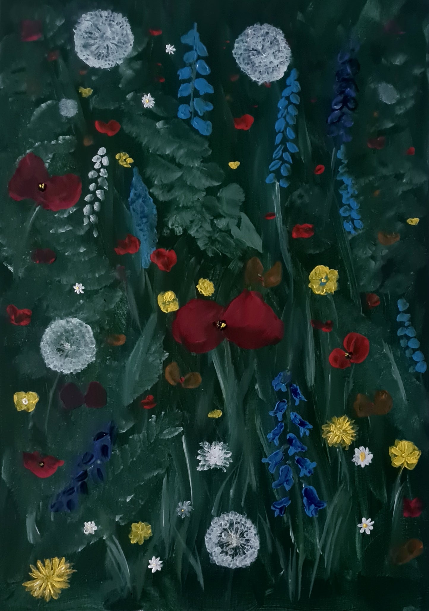 Remembrance art flower painting