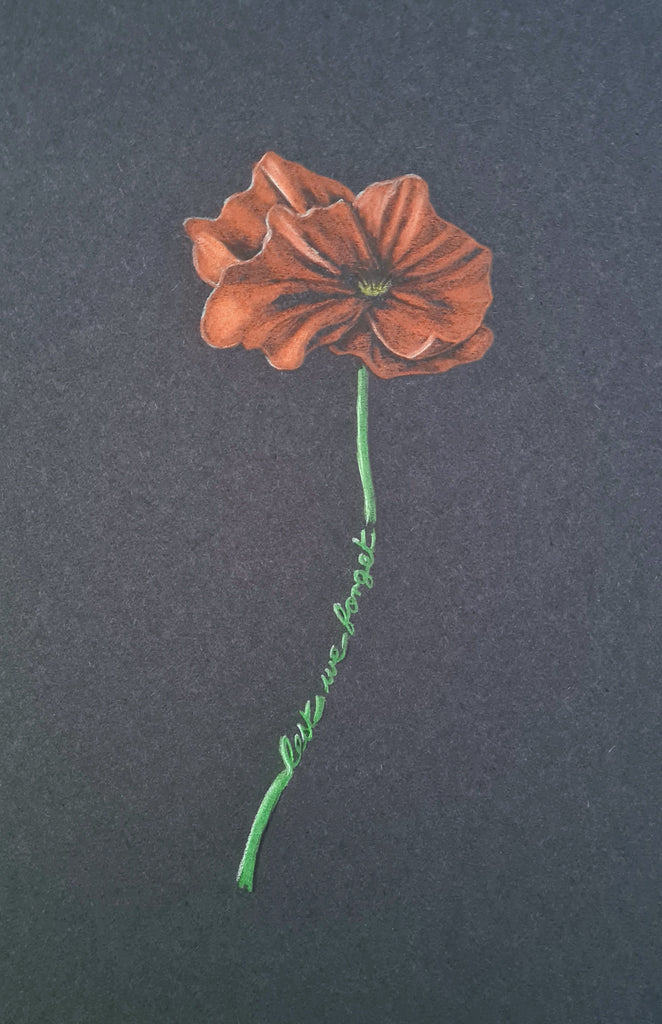 Remembrance art poppy