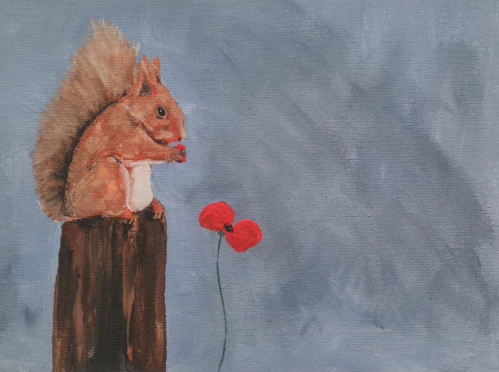 Remembrance art squirrel