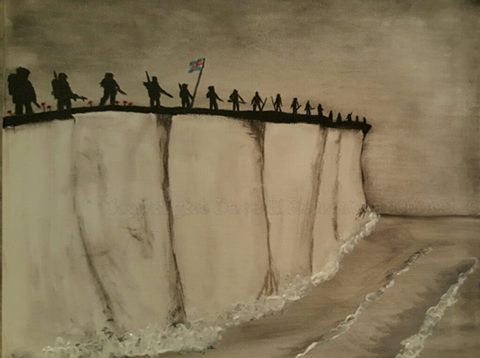 Dave H Remembrance Art original work up painting