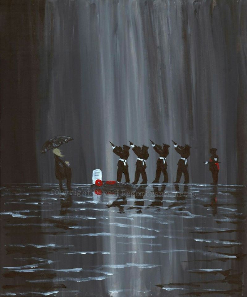 Dave H Remembrance Art painting Sacrifice Honoured