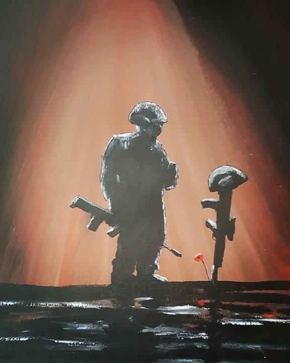 remembrance poppy art