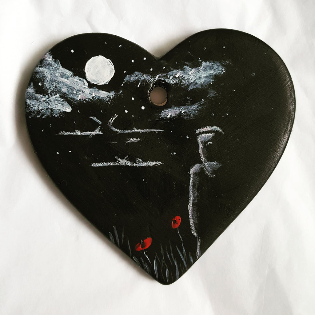 Ceramic love heart