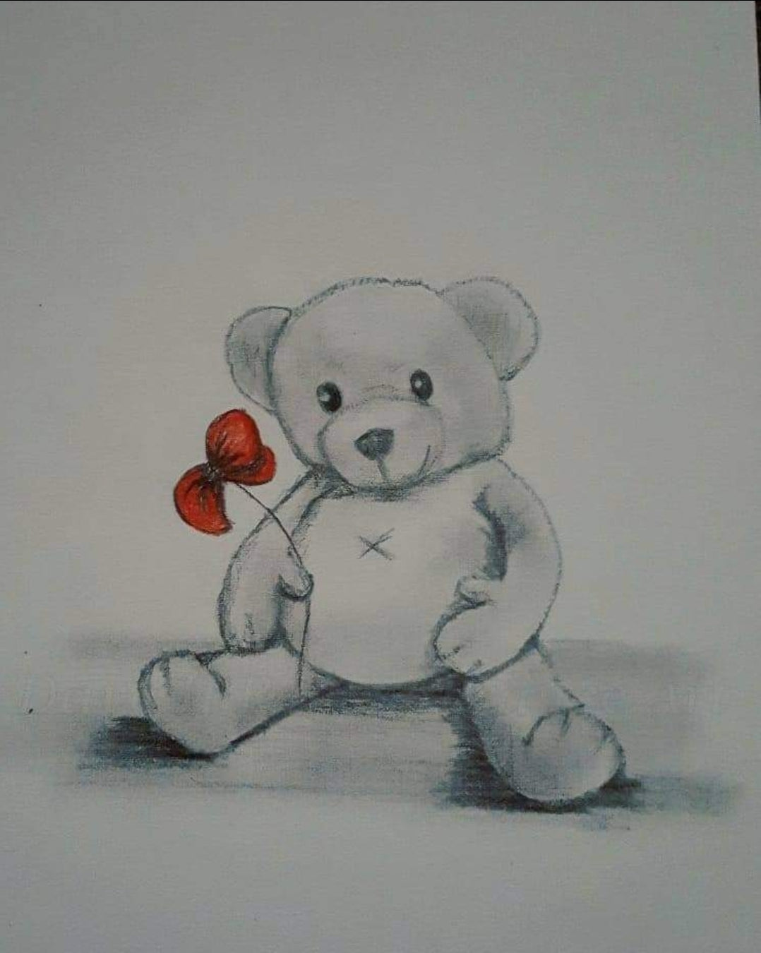 Teddy bear remembrance art