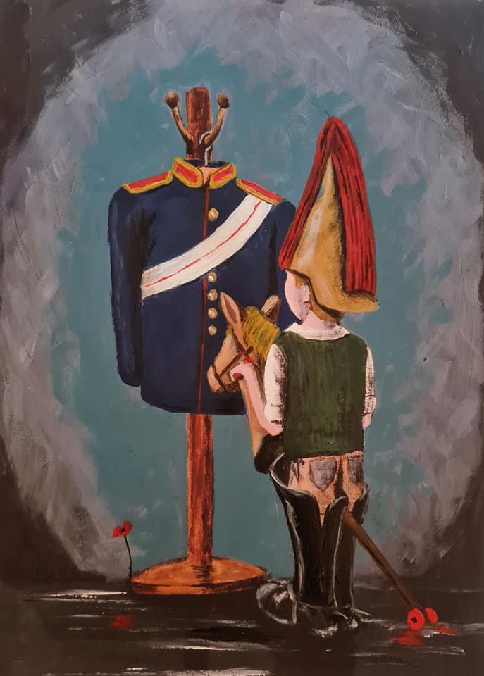 Limited Edition Giclée Print - 'Big boots to fill - Blues and Royals'