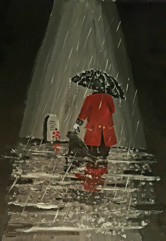 remembrance poppy art chelsea pensioner
