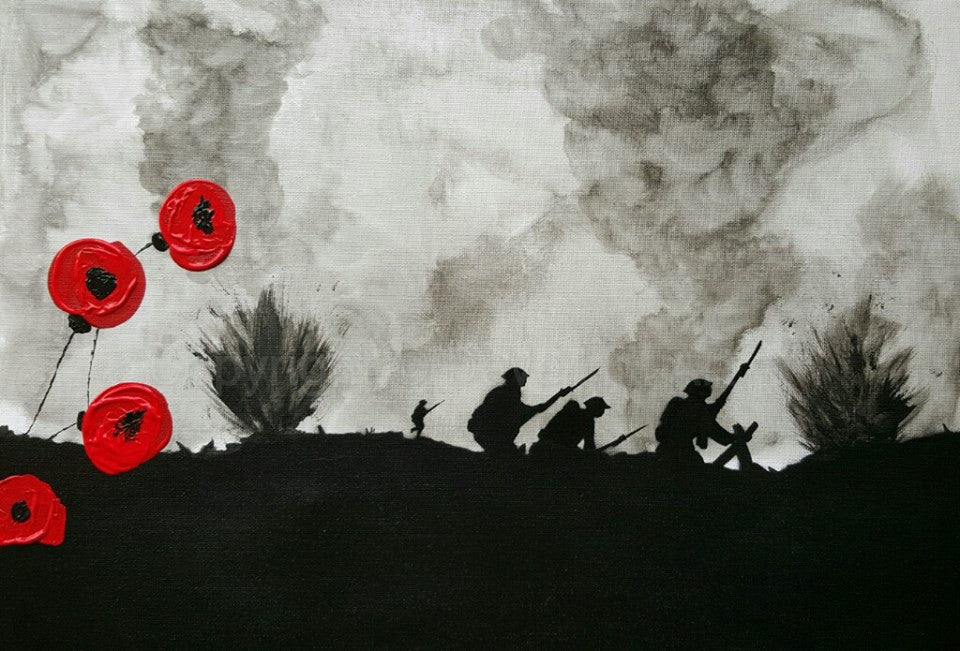 Remembrance Art 'Over the top'