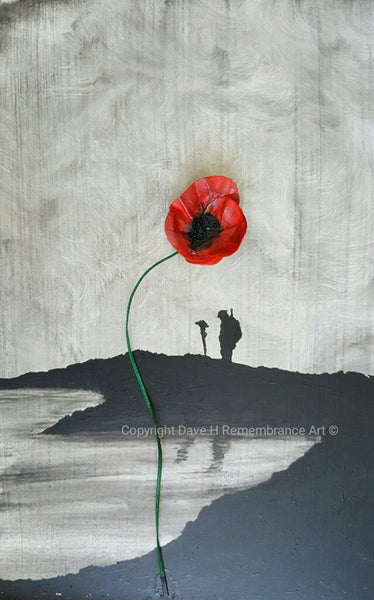 Original Painting - 'Reflections of Remembrance 3D' – Remembrance Art