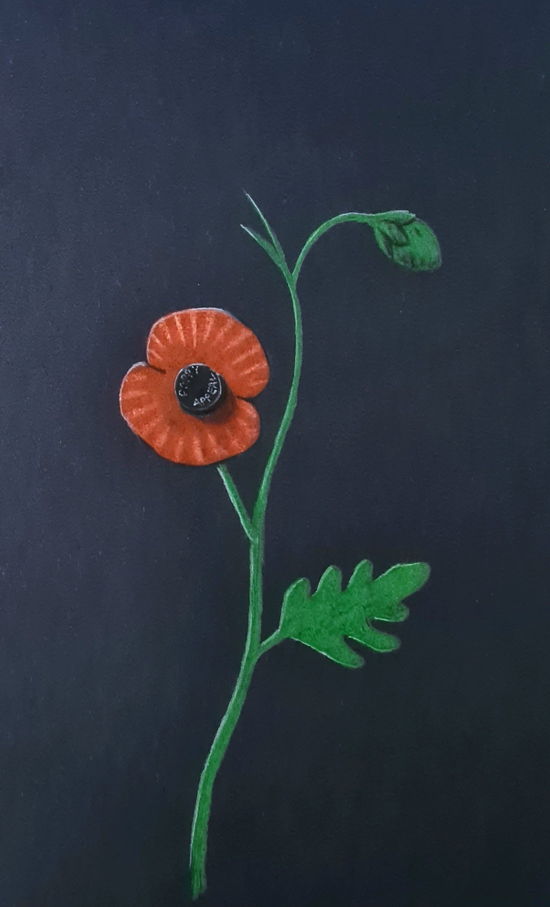 Remembrance art poppy art