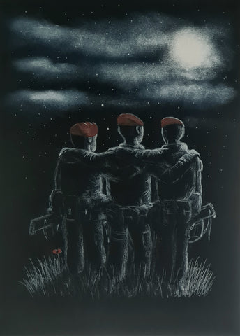 Limited Edition Giclée Print - 'Airborne brothers from another mother'
