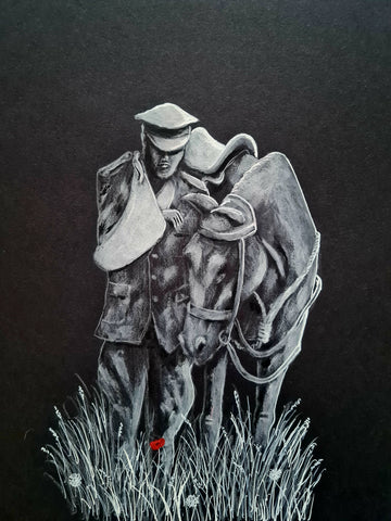 527 Original Painting - 'Romsey War Horse'