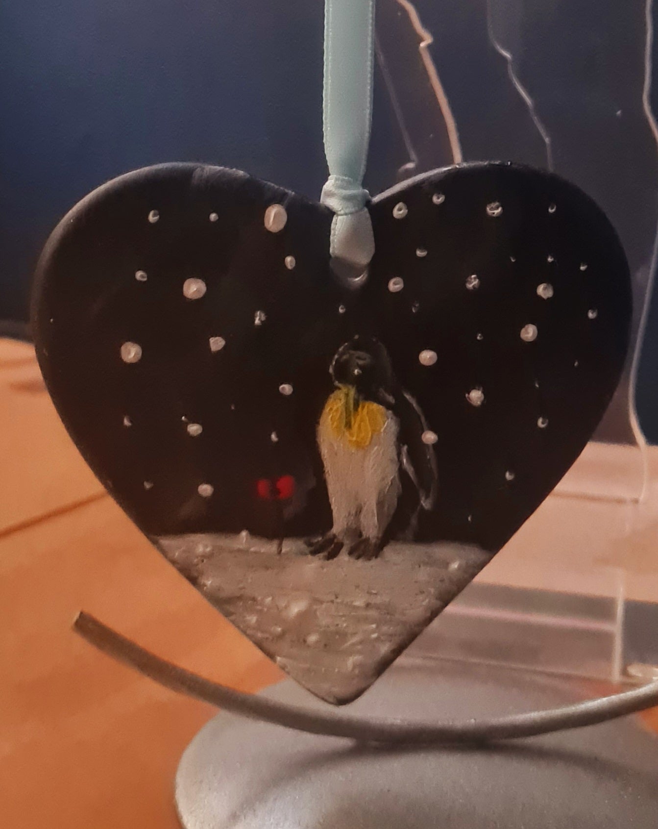 Remembrance art penguin love heart