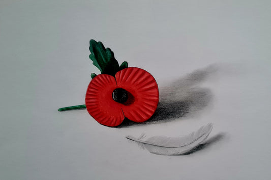 Remembrance art poppy 