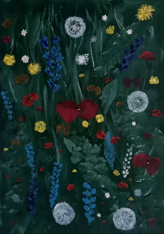 Remembrance art flower painting 