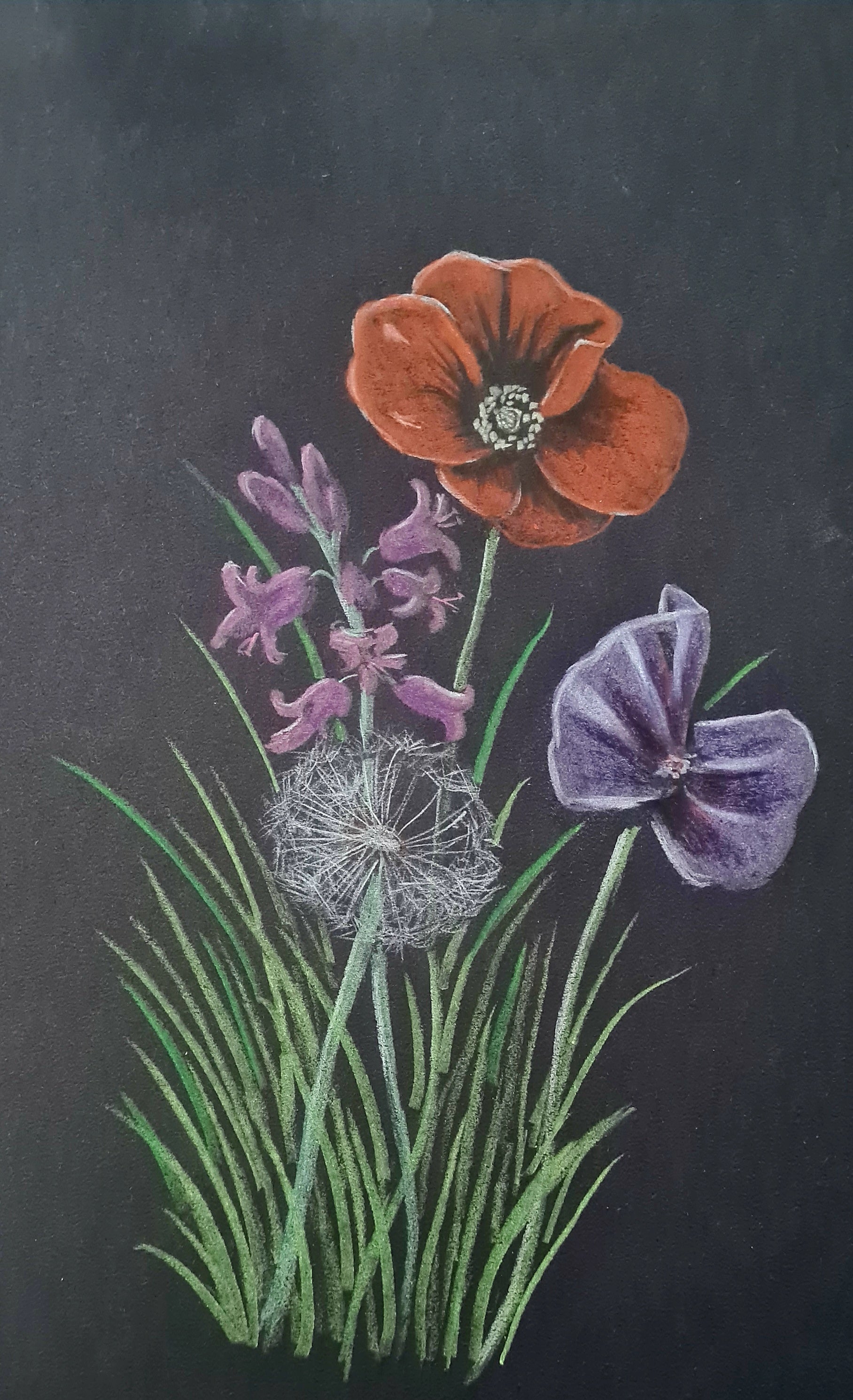 Wildflowers remembrance art 