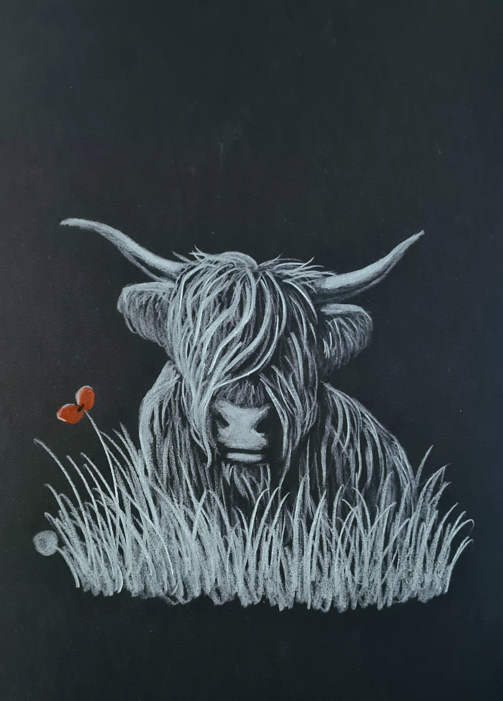 Highland coo remembrance art 