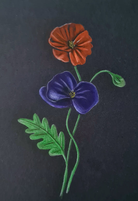 Remembrance art poppy 