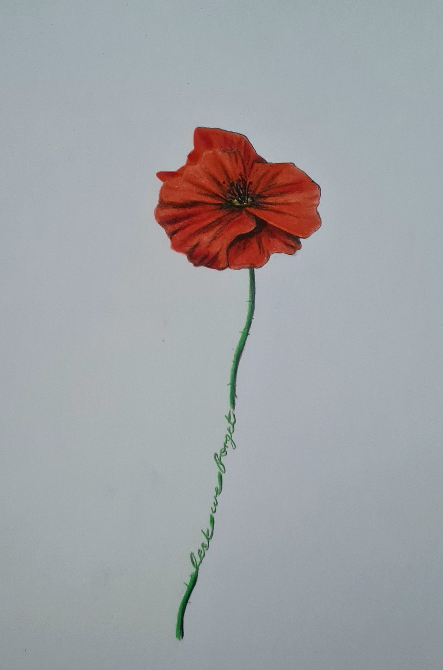 Remembrance art poppy 