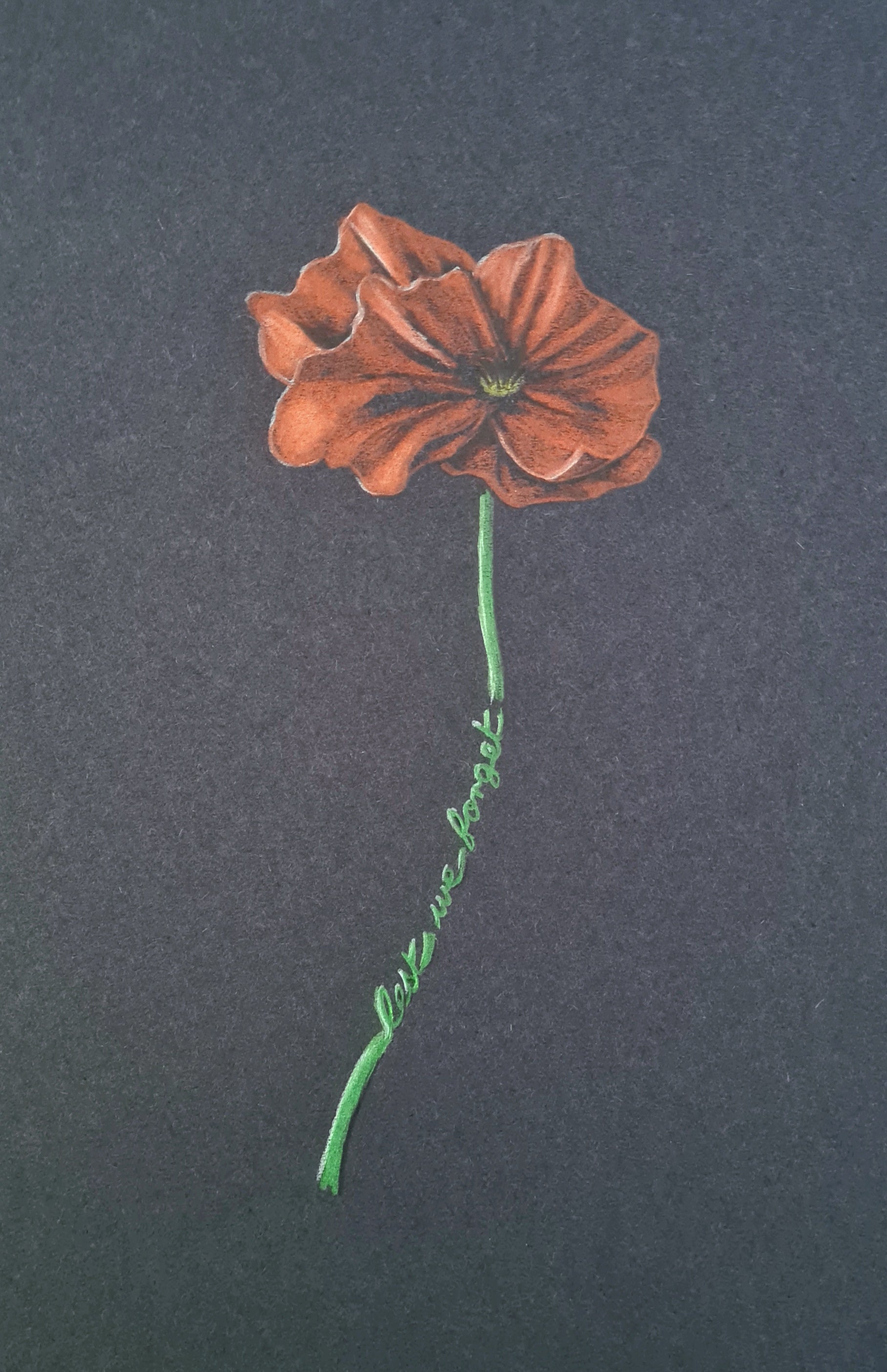 Remembrance art poppy