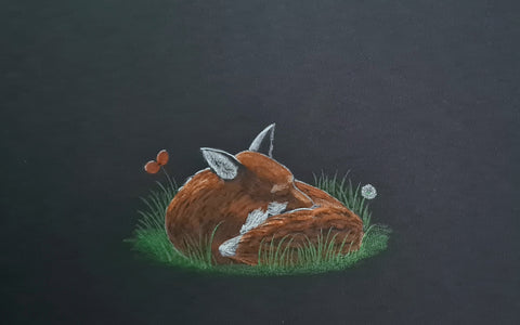 Original Polychromo - 'Poppy dreams 2'