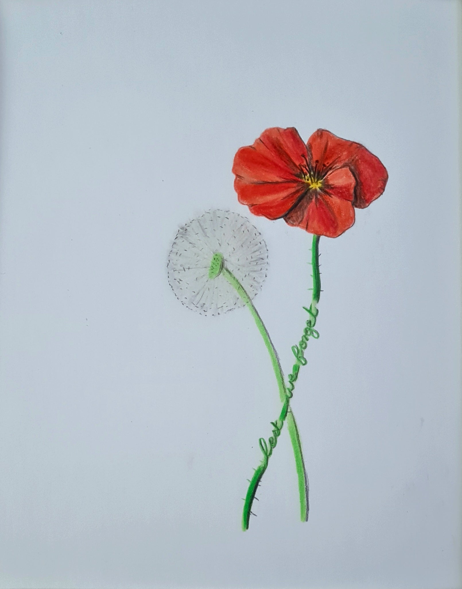 Remembrance art poppy 