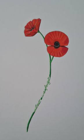 Original Polychromo - 'LWF Poppies'