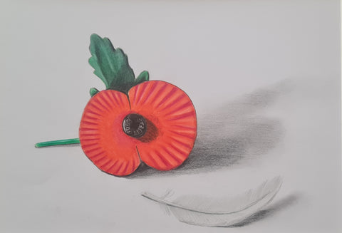 Original Polychromo - 'Angel Feather Poppy'
