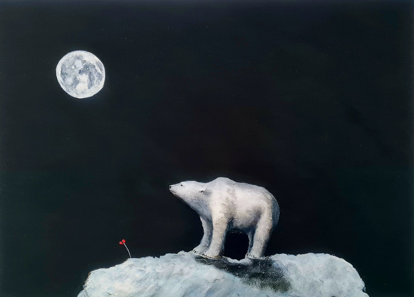 Remembrance art polar bear 