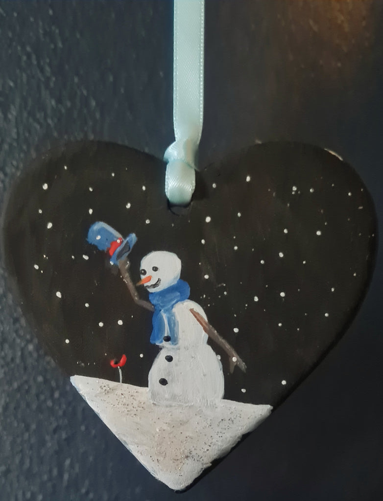 Remembrance art snowman 