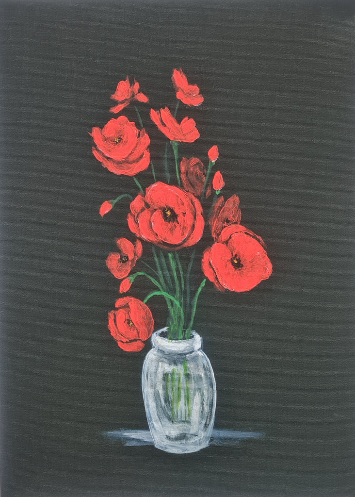 575 Limited Edition Giclée Print - 'Poppy vase'