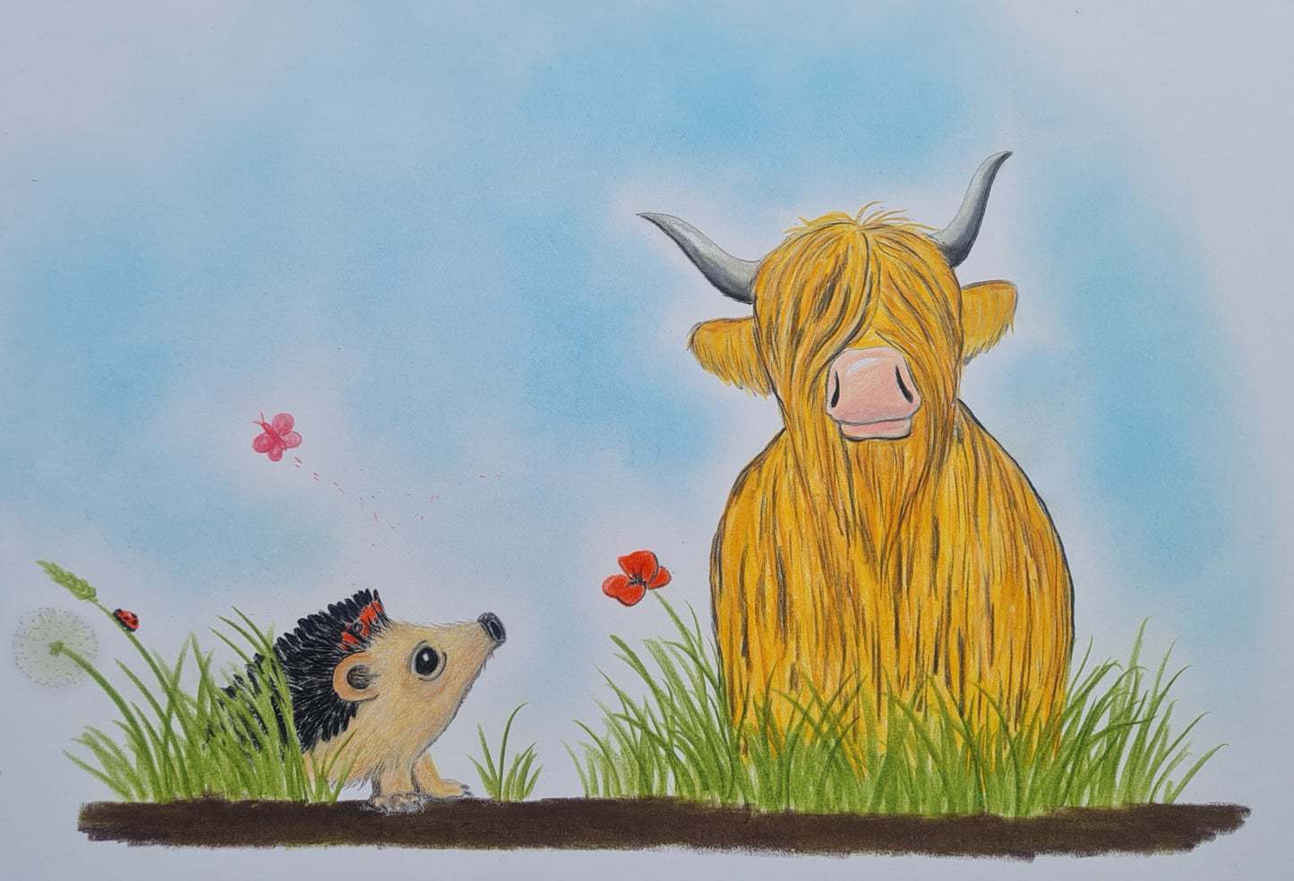 Original Polychromo  - 'Hetty and the Coo'