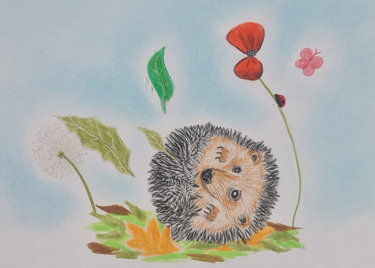Original Polychromo  - 'Hettie Rolling - layout drawing #3' (Copy)