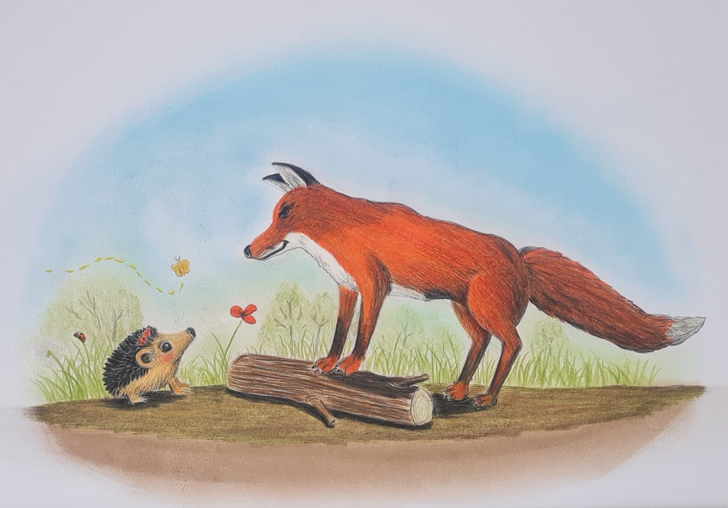 'Hettie and Freddy Fox' - pre-oder of signed first edition book and original artwork #6