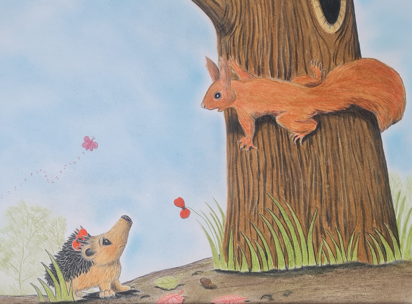 'Hettie and Sammy Squirrel' - pre-oder of signed first edition book and original artwork #11