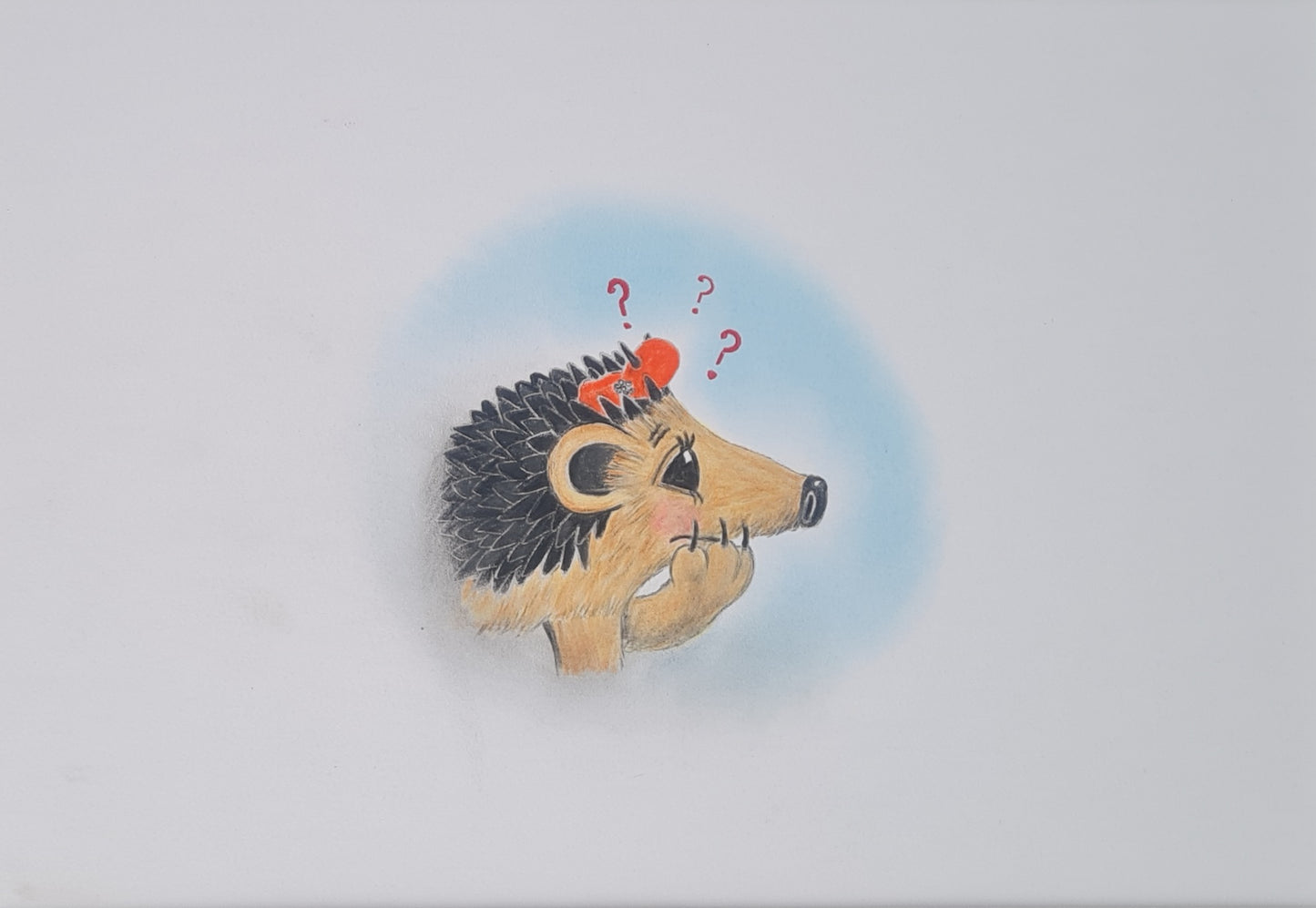 'Hettie thinking' - pre-oder of signed first edition book and original artwork #17