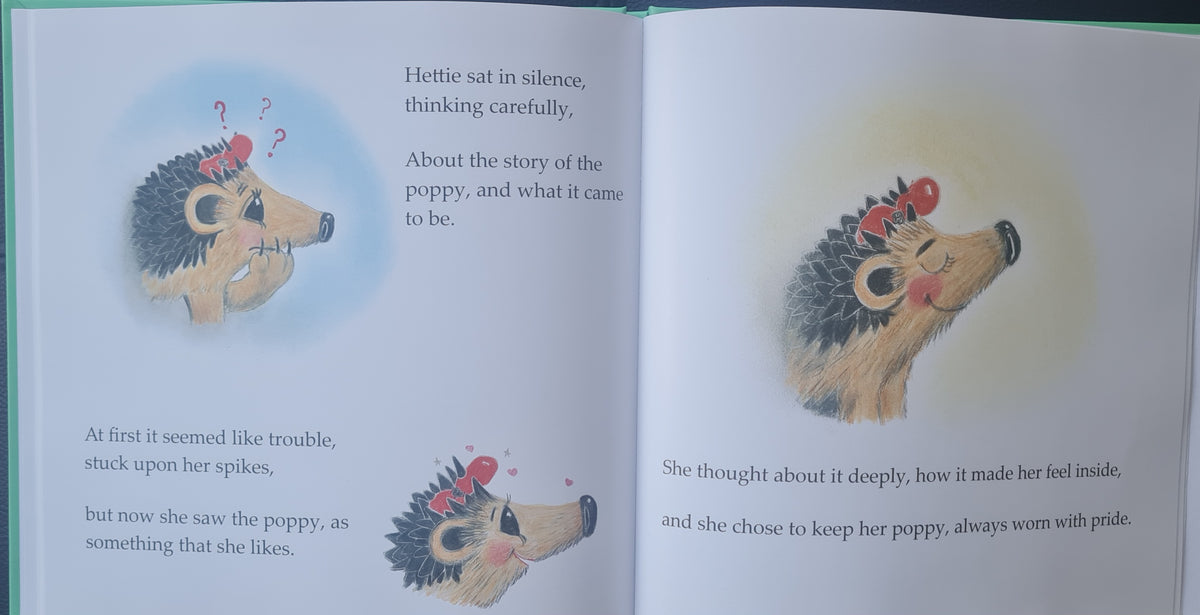 'Hettie loves her Poppy' - pre-oder of signed first edition book and original artwork #