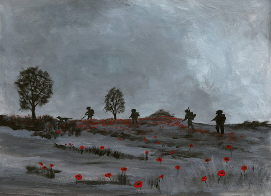 Remembrance painting poppy