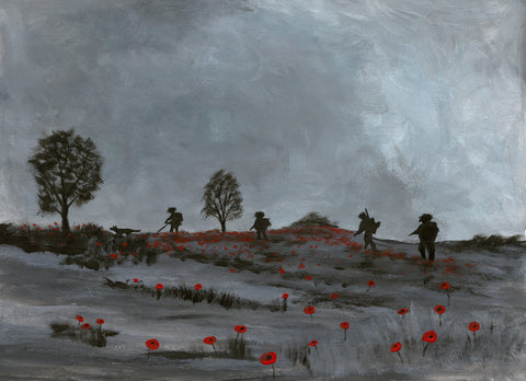 Original Painting - 'Poppy Search'