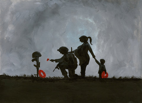 Original Painting - 'We're calling her Poppy mate'