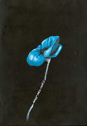 375 Open Edition Giclée Print - 'NHS Heroes Blue Poppy'