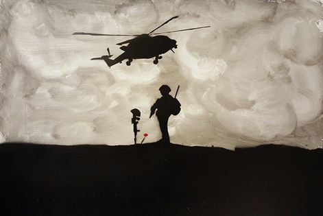 Dave H remembrance art original painting Lynx Above