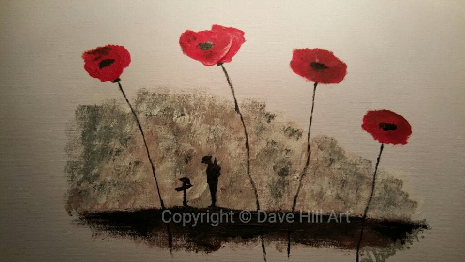Poppy Art 'Distant Remembrance'