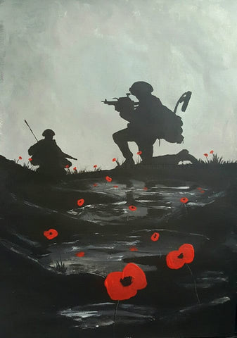 136 Open Edition Giclée Print  - 'Taking a knee'