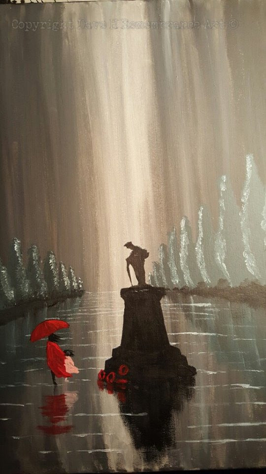 Poppy Art 'Rainy Remembrance'