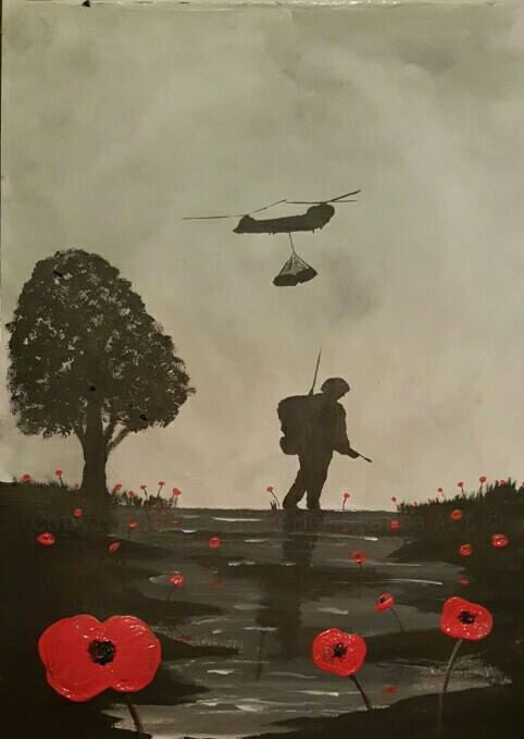 Poppy Art 'Remembering JHSU'