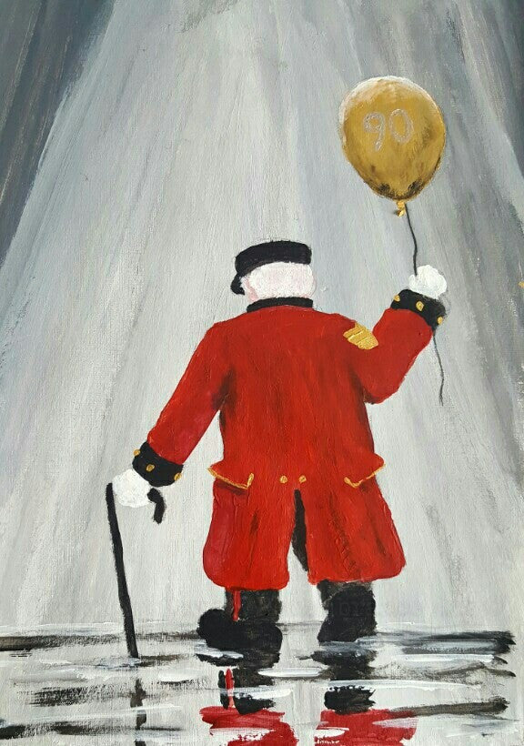 Chelsea Pensioner after the party