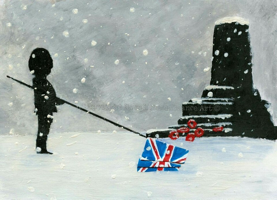 Dave H Remembrance Art painting 'Guarding Respect'